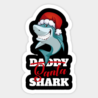 Daddy Shark Christmas Spirit Funny T-Shirt gift for Dad Sticker